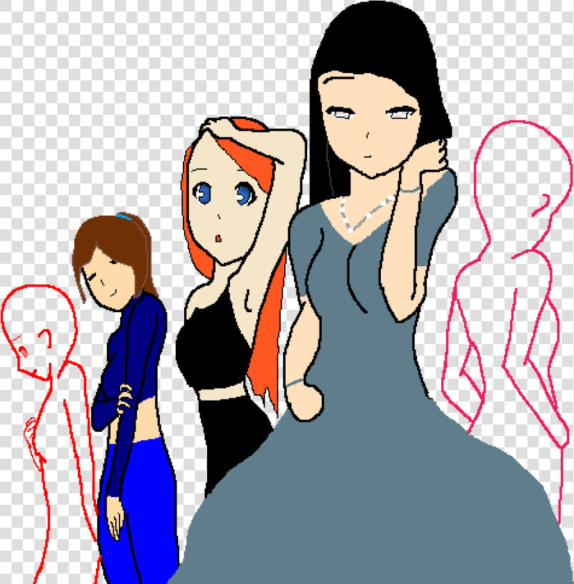 Girls Night Out   Cartoon  HD Png DownloadTransparent PNG