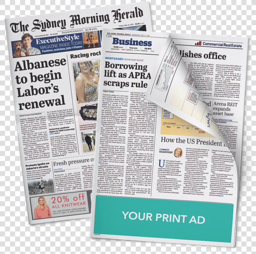 Sydney Morning Herald Front Page  HD Png DownloadTransparent PNG