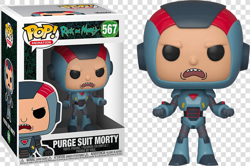 Rick And Morty Morty In Purge Suit Pop Vinyl Figure   Purge Suit Morty Funko  HD Png DownloadTransparent PNG