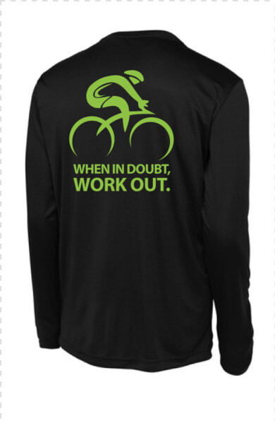 When In Doubt Work Out Shirt   Long sleeved T shirt  HD Png DownloadTransparent PNG