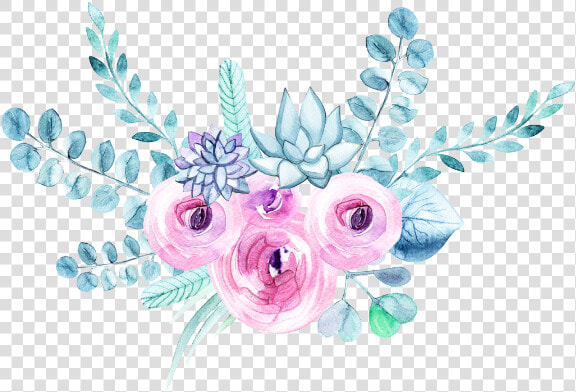 Flor Acuarela   Flores Acuarela Flores Png  Transparent PngTransparent PNG