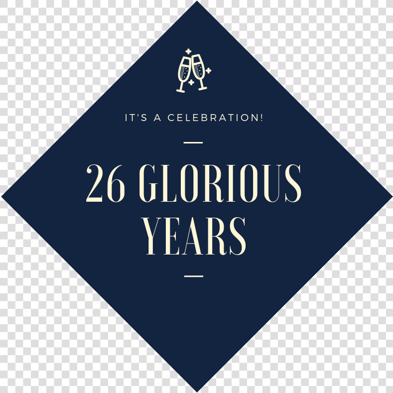 26 Glorious Years Copy   Sign  HD Png DownloadTransparent PNG