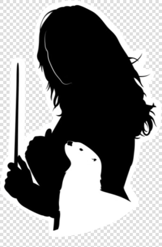 Transparent Patronus Png   Hermione Granger Silhouette  Png DownloadTransparent PNG