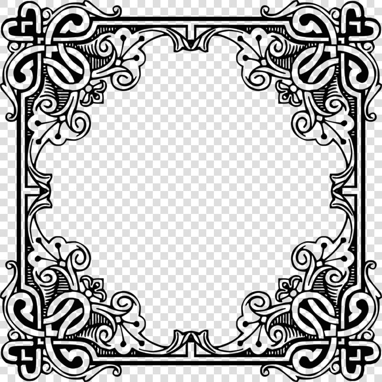 Picture Frame art symmetry   Medieval Frames And Borders  HD Png DownloadTransparent PNG