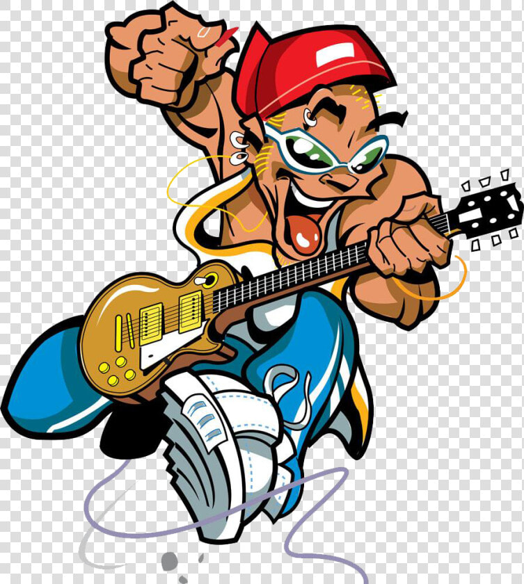 Guitar Player Free Download Png Hd Clipart   Bass Guitar Player Cartoon  Transparent PngTransparent PNG
