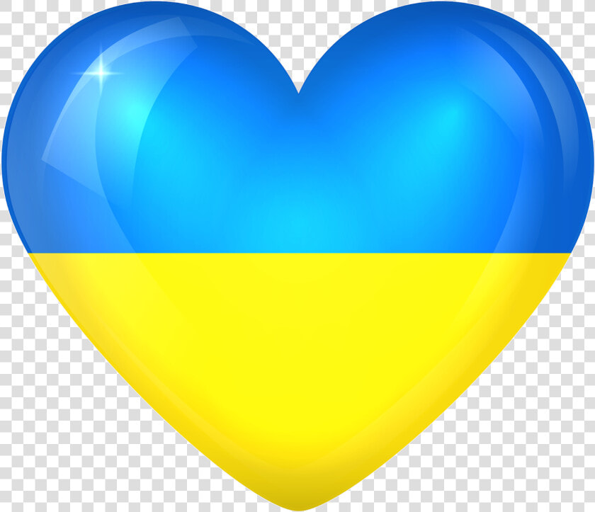 Ukraine Flag Emoji   Heart  HD Png DownloadTransparent PNG