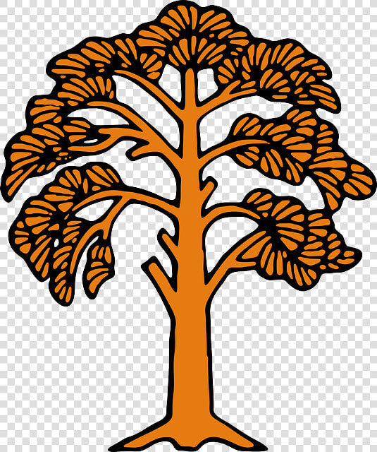 Fall  Silhouette  Tree  Trees  Plant  Leaves   Tree Clip Art  HD Png DownloadTransparent PNG