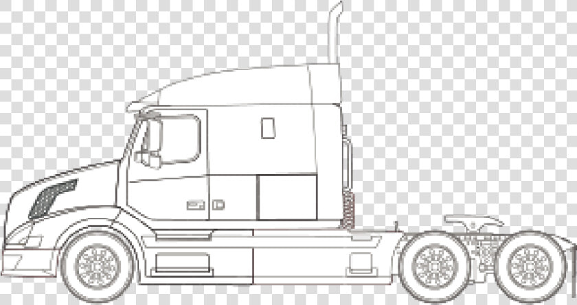 Volvo Vnm 630 Sleeper   Tonkin Replicas Volvo 730  HD Png DownloadTransparent PNG