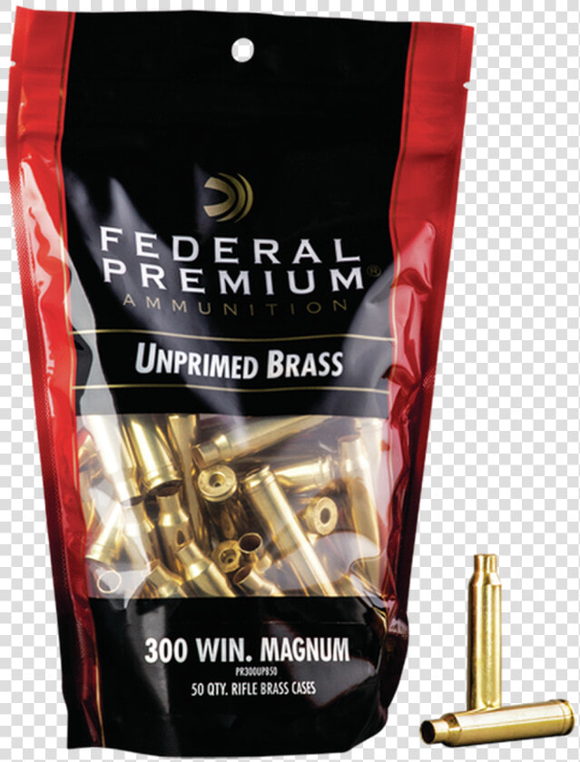 Federal Gold Medal Unprimed Brass 300 Win Mag  50rd bag   Federal Premium Ammunition  HD Png DownloadTransparent PNG