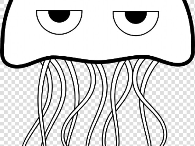 Jellyfish Coloring Png  Transparent PngTransparent PNG
