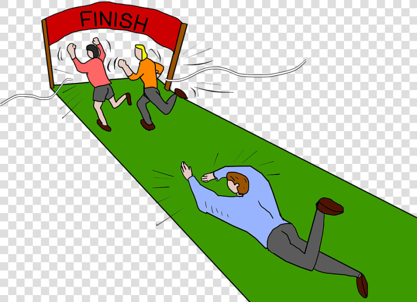 Finish Line  Finishing  Finishing Line  Race  Winner   Stopping Before The Finish Line Cartoon  HD Png DownloadTransparent PNG