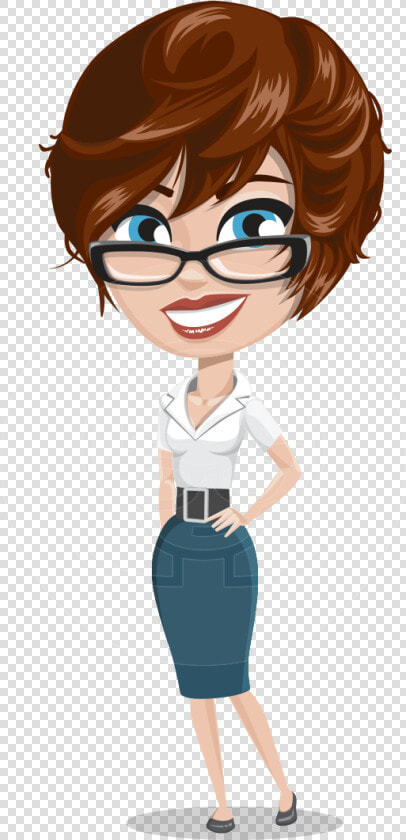 Girl With Short Hair Cartoon Vector Character Aka Cassie   Cartoon Characters Girls Png  Transparent PngTransparent PNG