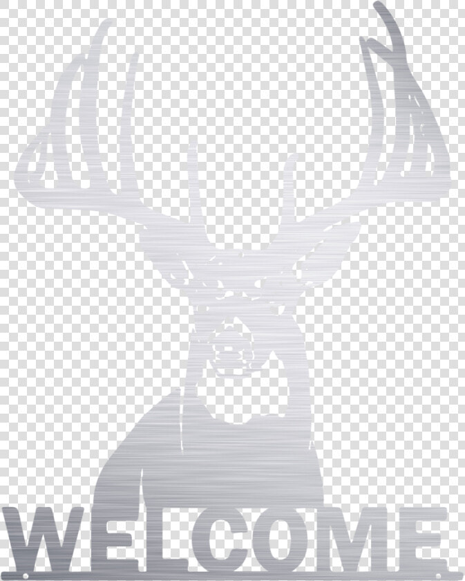 Welcome Whitetail Buck Metal Sign   Png Download   Elk  Transparent PngTransparent PNG