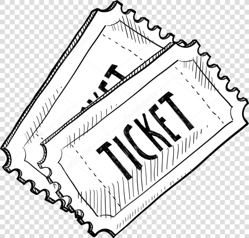Transparent Charging Bull Png   Black And White Raffle Ticket  Png DownloadTransparent PNG
