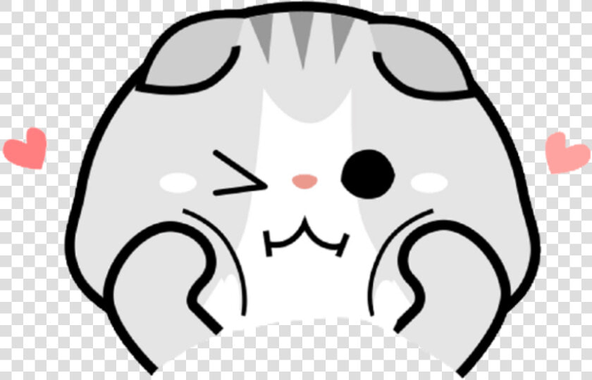 Cat Kawaii Cute Gato Chibi Tierno Blush Sonrojo Animal   Chibi Cute Cat Clipart  HD Png DownloadTransparent PNG