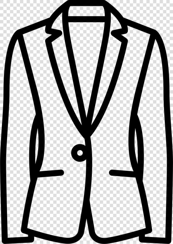Jersey Blazer   Suit Jacket Clipart Black And White  HD Png DownloadTransparent PNG