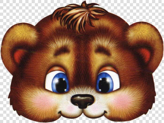 Transparent Masks Bear   Cartoon Bear Face Mask  HD Png DownloadTransparent PNG