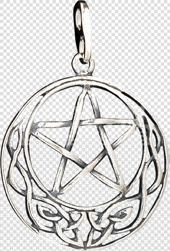 Celtic Crescent Moon Pentacle Pendant   Locket  HD Png DownloadTransparent PNG