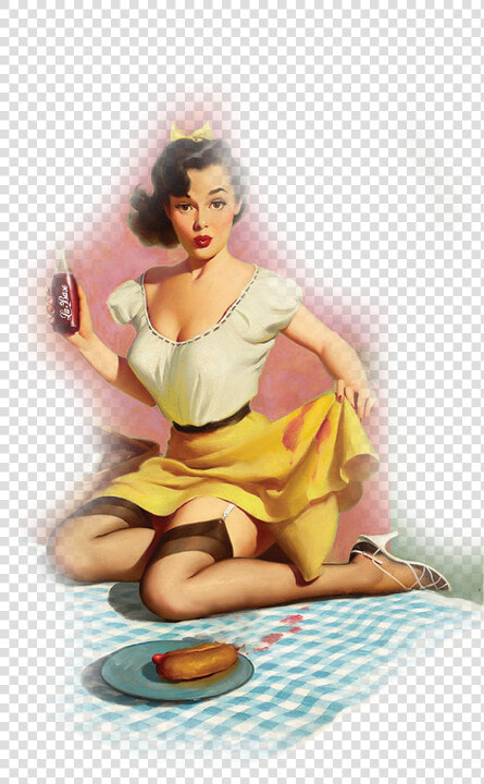 50 S Pin Up Girl Art  Transparent Png   50s Pin Up Art  Png DownloadTransparent PNG