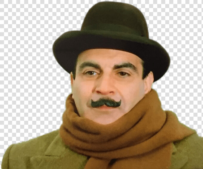 Hercule Poirot David Suchet With Scarf  HD Png DownloadTransparent PNG