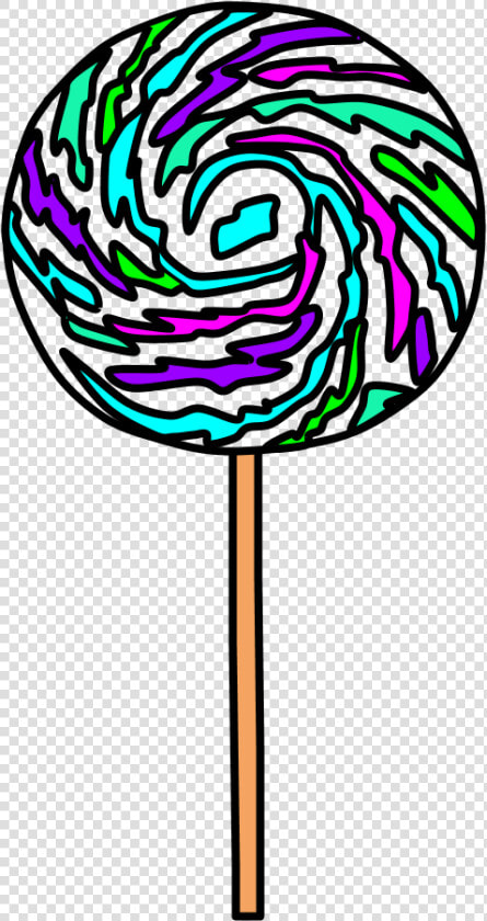 Lollipop  Large  Swirl  Bright Blue  Bright Green    Red Yellow Green Blue Lollipop  HD Png DownloadTransparent PNG