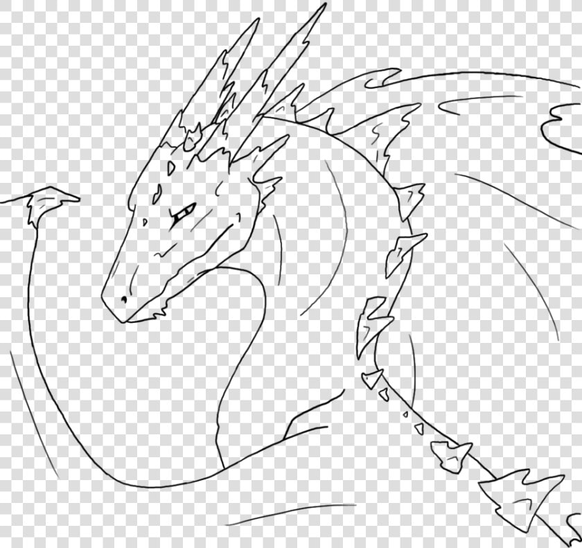 Free Dragon Outlines Ii By Suzidragonlady   Dragon Line Art Head  HD Png DownloadTransparent PNG