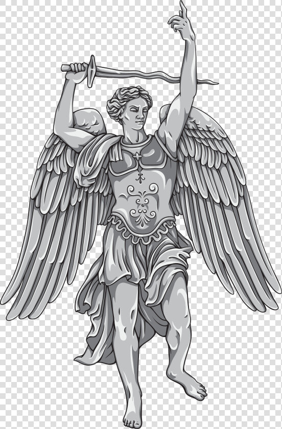 Transparent Saint Michael Clipart   San Miguel Arcangel Vector  HD Png DownloadTransparent PNG