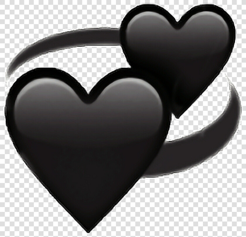 Black Love Heart Followback Followme Png Emoji Iphone   Black Heart Emoji Png  Transparent PngTransparent PNG