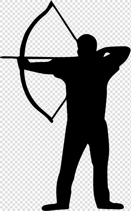 Archers De Brocéliande Archery Silhouette Bowyer Clip   Archery Silhouette  HD Png DownloadTransparent PNG