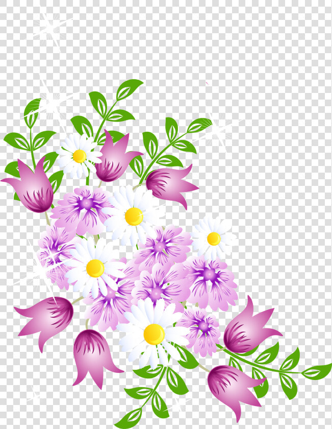 Springtime Floral Vector Graphics   Flower Clipart  HD Png DownloadTransparent PNG