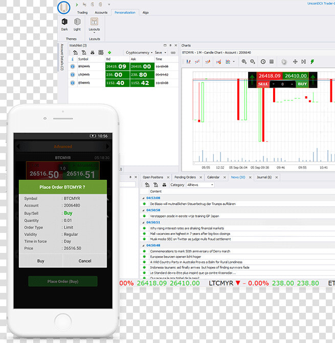 Unicoin Mobile And Pc Trader   Computer Icon  HD Png DownloadTransparent PNG