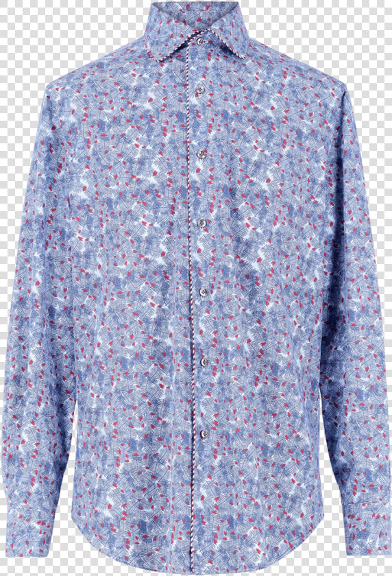 Floral print Shirt With Contrasting Piping Ss19 Collection    Blouse  HD Png DownloadTransparent PNG