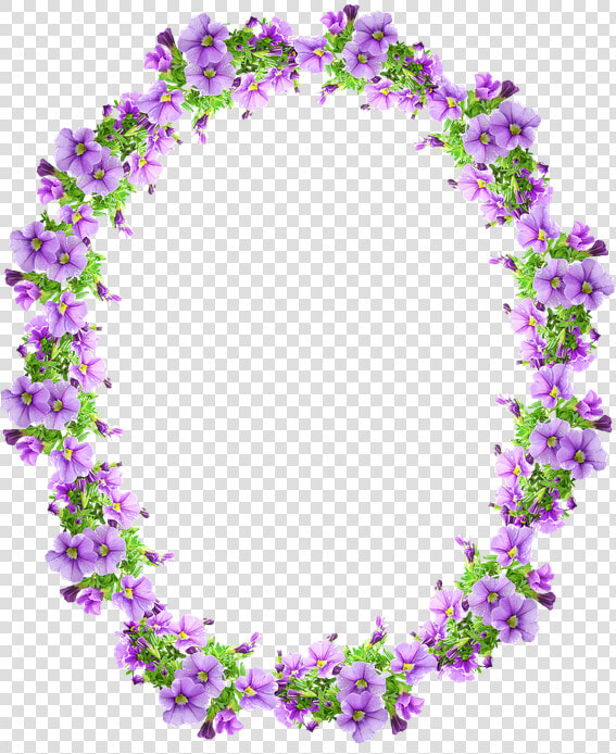 Frame  Border  Mauve  Flowers  Decorative   Circle Purple Frame Hd Png  Transparent PngTransparent PNG
