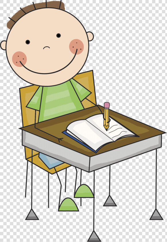 Child Writing At Desk Clipart   Student Working Clipart  HD Png DownloadTransparent PNG