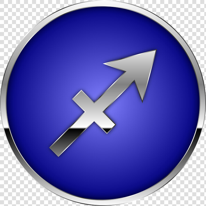 Sagittarius  Astrology  Sign  Symbol  Horoscope  Zodiac   Sagittarius Symbol In Blue  HD Png DownloadTransparent PNG