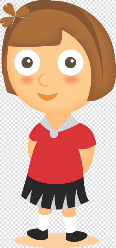 Sunderji Institute Of Open   Girl In Red School Uniform Clip Art  HD Png DownloadTransparent PNG