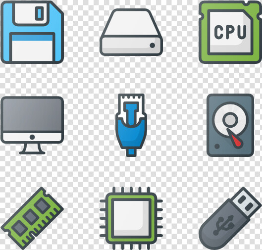 It  amp  Components   Electronic Components Icon Png  Transparent PngTransparent PNG