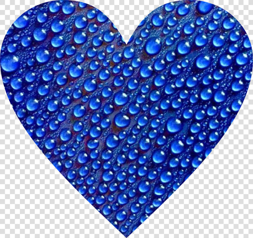  heart  aesthetic  aestheticblue  raindrops  freetoedit   Coraçoes Virtuais  HD Png DownloadTransparent PNG