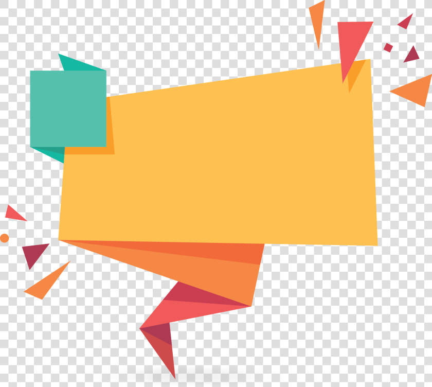 Orange Sale Origami Banner   Origami Banner Vector Png  Transparent PngTransparent PNG