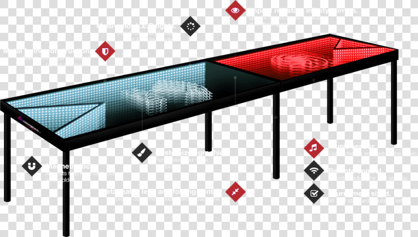 Beer Pong Tisch Led  HD Png DownloadTransparent PNG