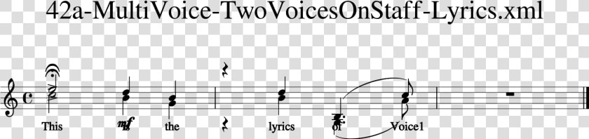   Images musicxmltest 118 1   Monochrome  HD Png DownloadTransparent PNG