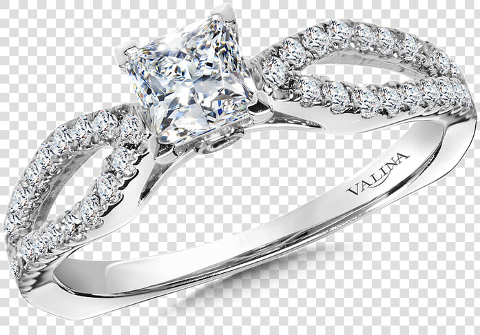 Valina Diamond Engagement Ring Mounting In 14k White   Pre engagement Ring  HD Png DownloadTransparent PNG