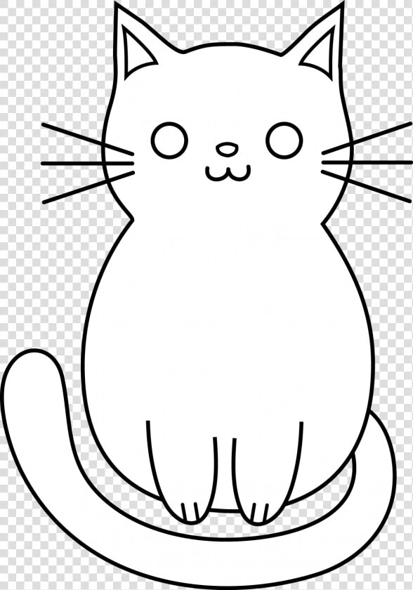 How To Draw A Cat Head Eye   Simple Cat Cartoon Drawing  HD Png DownloadTransparent PNG