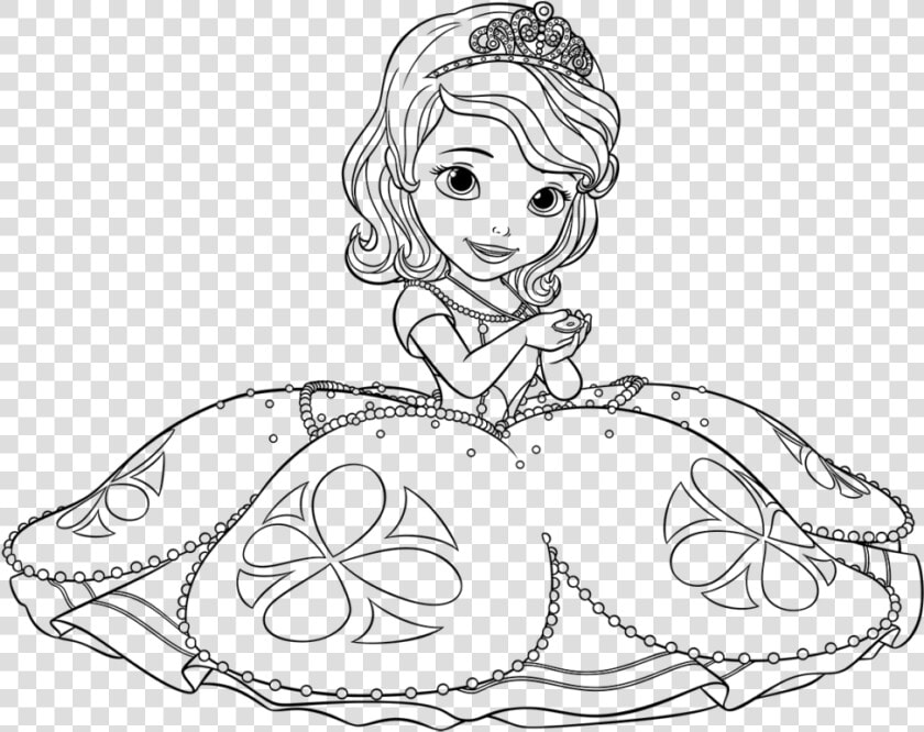 Coloring Book Drawing Amazing Princess Sofia Disney   Princesa Sofia Para Pintar  HD Png DownloadTransparent PNG