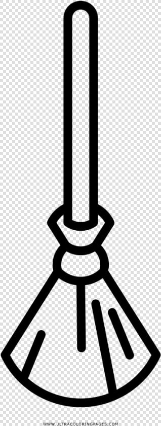 Escoba Página Para Colorear   Coloring Broom  HD Png DownloadTransparent PNG