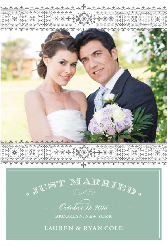 Just Married Announcement  HD Png DownloadTransparent PNG