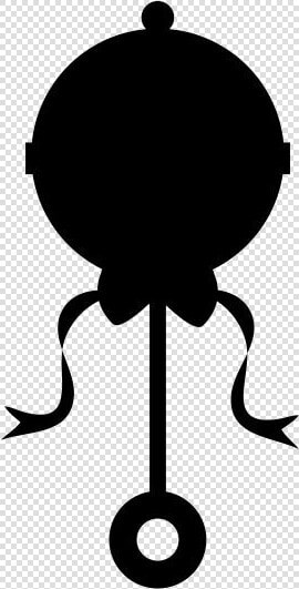 Baby Rattle Png Drawing   Baby Rattle Silhouette  Transparent PngTransparent PNG