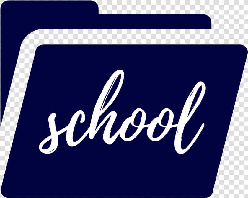 School Folder Navy   School Folder Icon Png  Transparent PngTransparent PNG