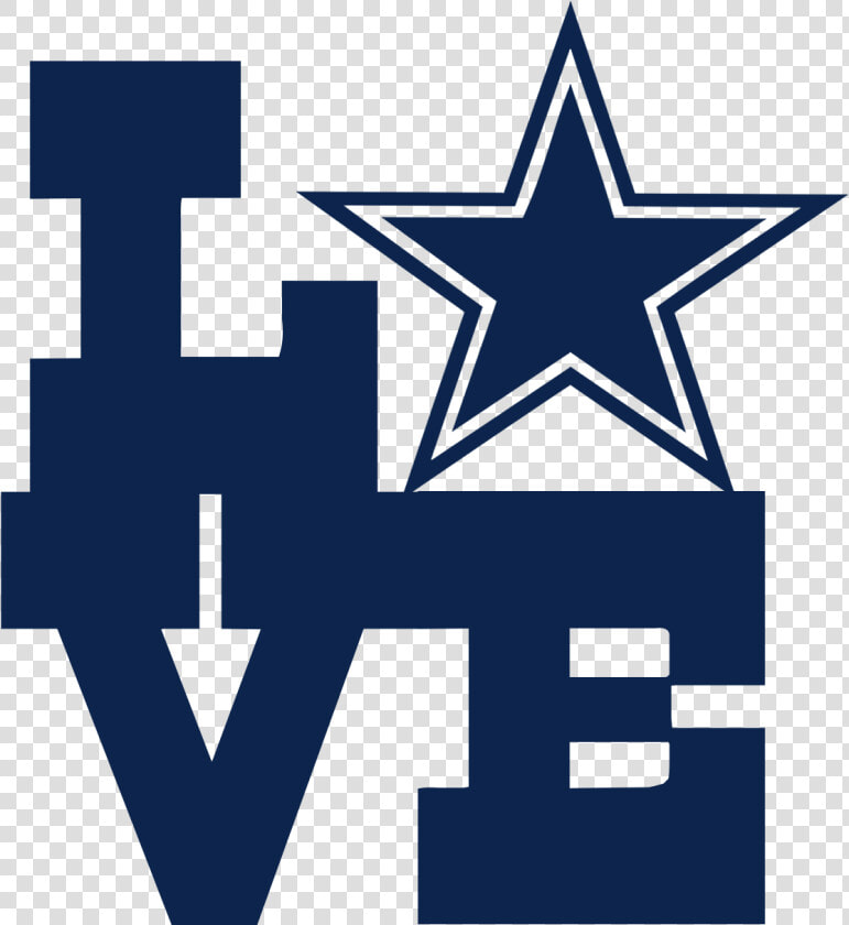 Love Dallas car truck Decal   Dallas Cowboys Free Svg  HD Png DownloadTransparent PNG