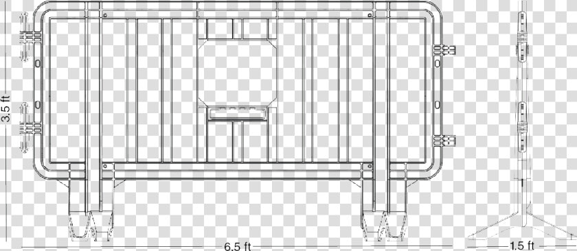 Lineex Plastic Link Barricade Specifications  HD Png DownloadTransparent PNG